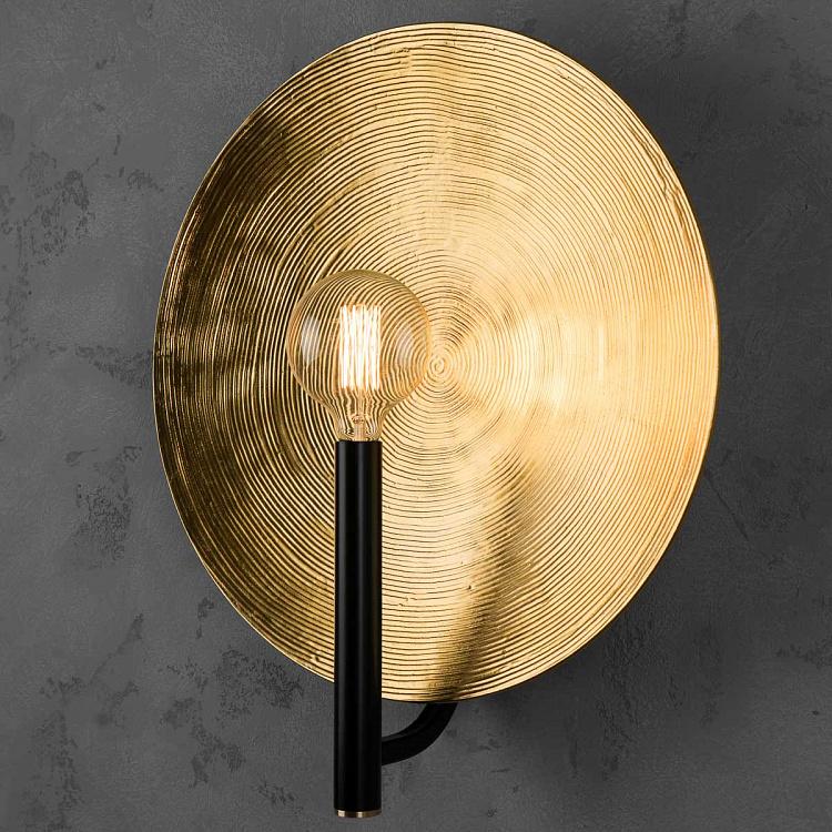 Бра Орбис, золотая поталь, L Wall Lamp Mind And Object Orbis Large, Gold