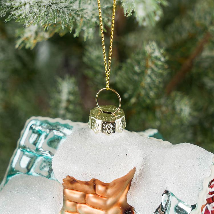 Ёлочная игрушка Новогодний пряничный домик New Years House 13,5 cm