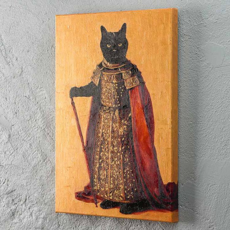 Картина Кот, холст, акрил Canvas Acrylic Painting Cat