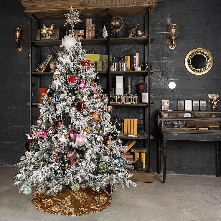 Золотой коврик-юбка под ёлку большой Christmas Tree Skirt Gold 120&nbsp;cm