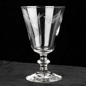 Fern Engraved Water Glass