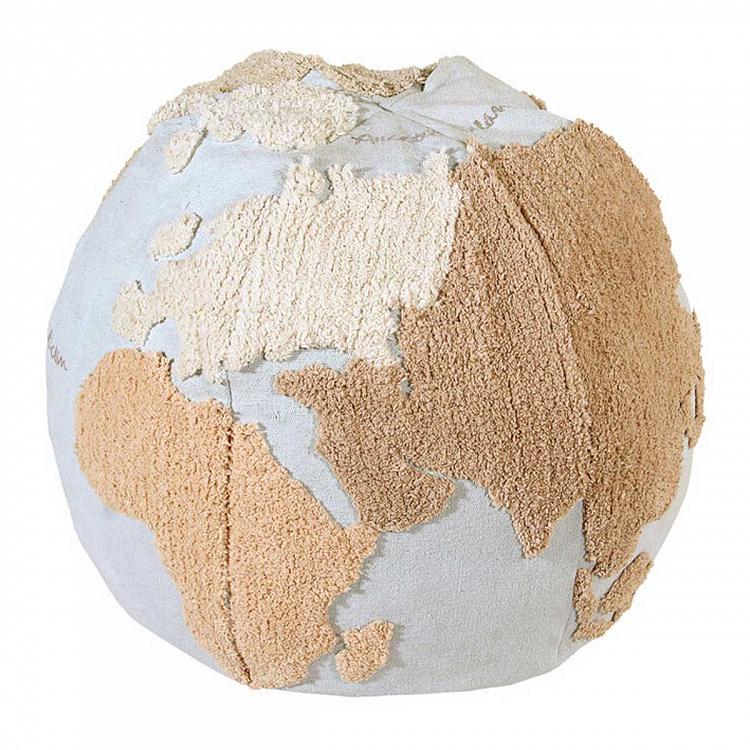 Декоративный пуф Карта мира World Map Pouf