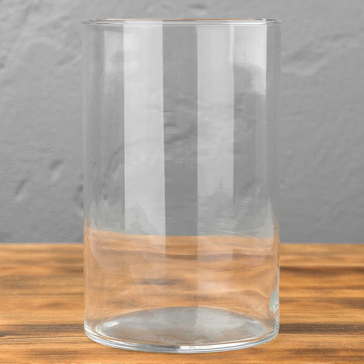 Decorative Cylindrical Glass Vase