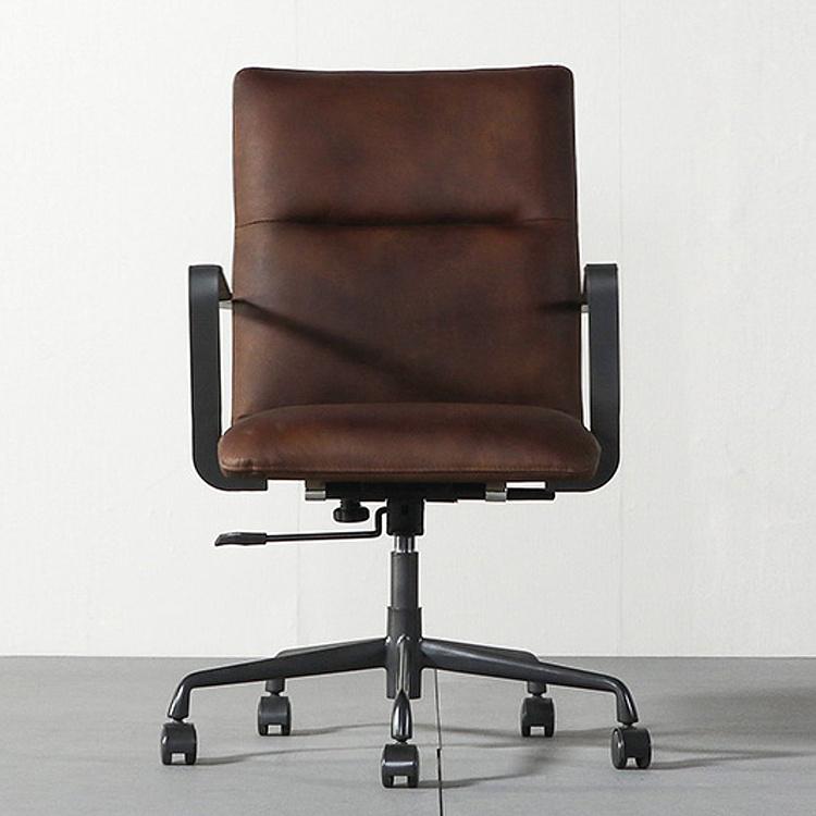 Кресло Ufficio Genova Armchair D натуральная кожа Mocha - ракурс 2