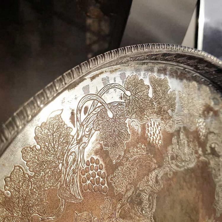 Винтажный серебряный поднос 8 Vintage Old Silver Plate 8