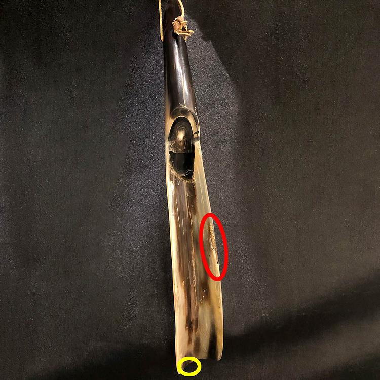 Ложка для обуви из pога дисконт1 White Horn Shoe Horn discount1