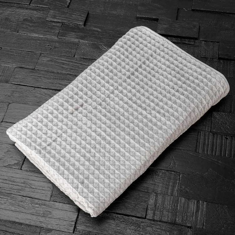 Серое вафельное банное полотенце, 70х140 см Air Waffle Grey 70x140 cm