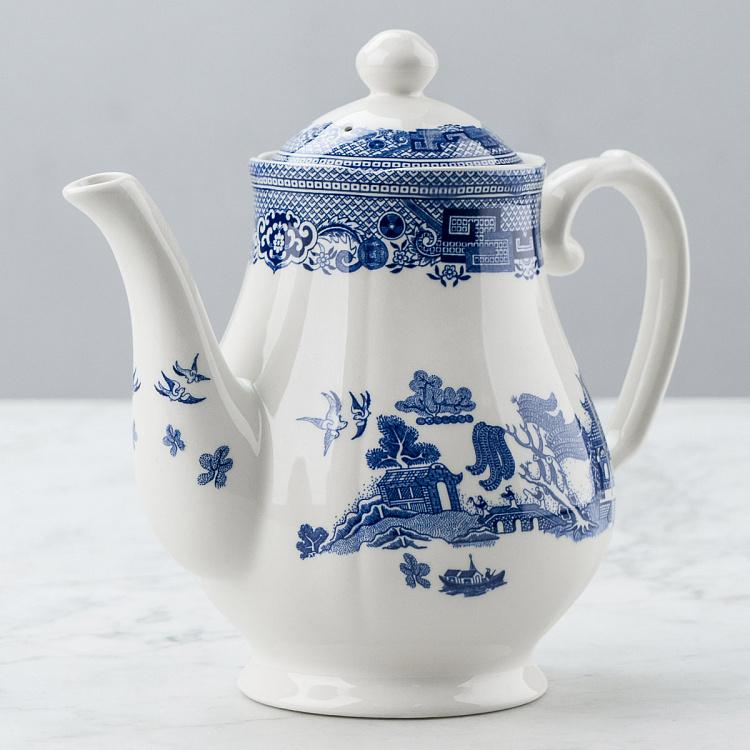 Чайник Голубая ива Blue Willow Teapot