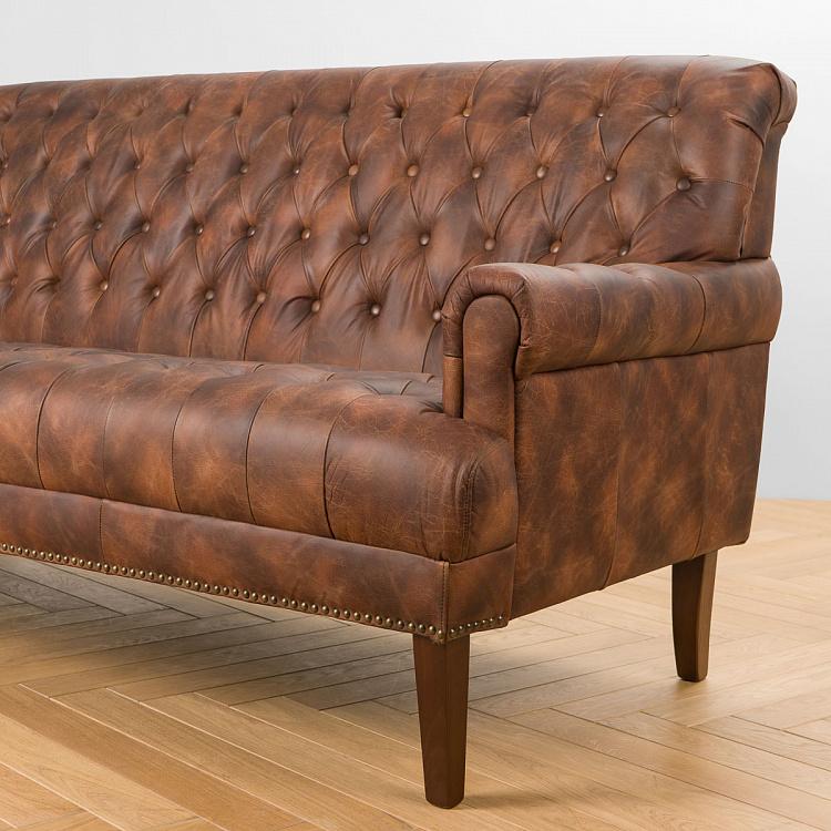 Трёхместный диван Софи, тёмные ножки Sophie 3 Seater, Oak Dark Brown