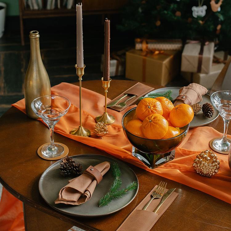 Набор из двух конвертов для столовых приборов Карамель Set Of 2 Cutlery Envelopes Caramel