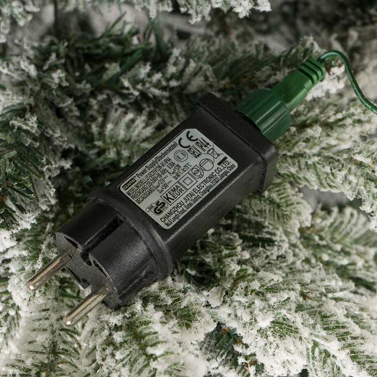 Искусственная заснеженная новогодняя ёлка с led-гирляндой, 230 см Snow-Covered Spruce Tree With Built-in LED Garland 800 Bulbs 230 cm