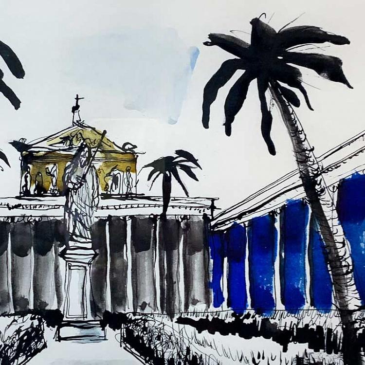 Рисунок Базилика Святого Павла Basilica Di San Paolo Drawing