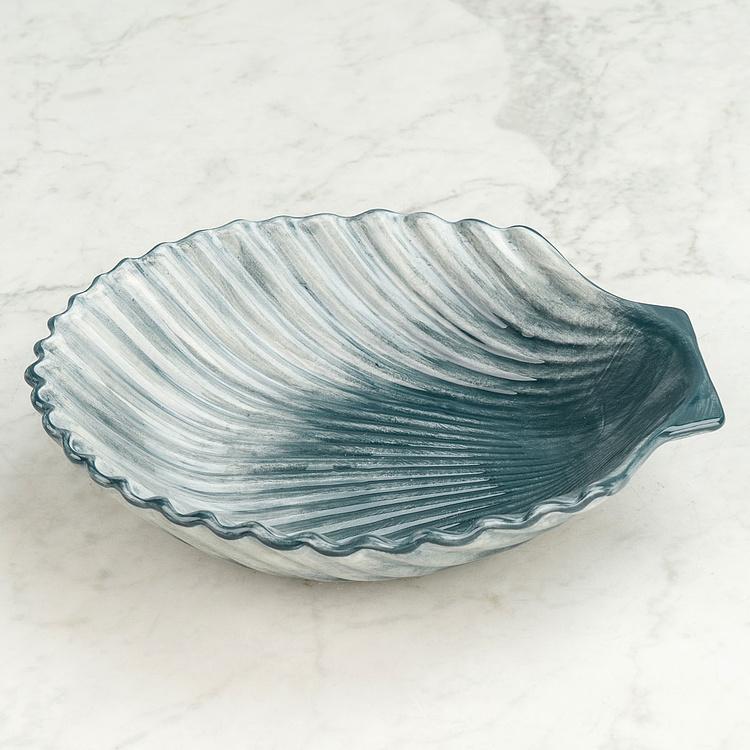 Сервировочное блюдо Голубая ракушка Shell Plate Blue