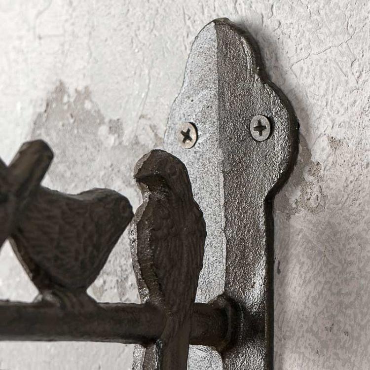 Настенный металлический колокольчик Wall Bell With Bird