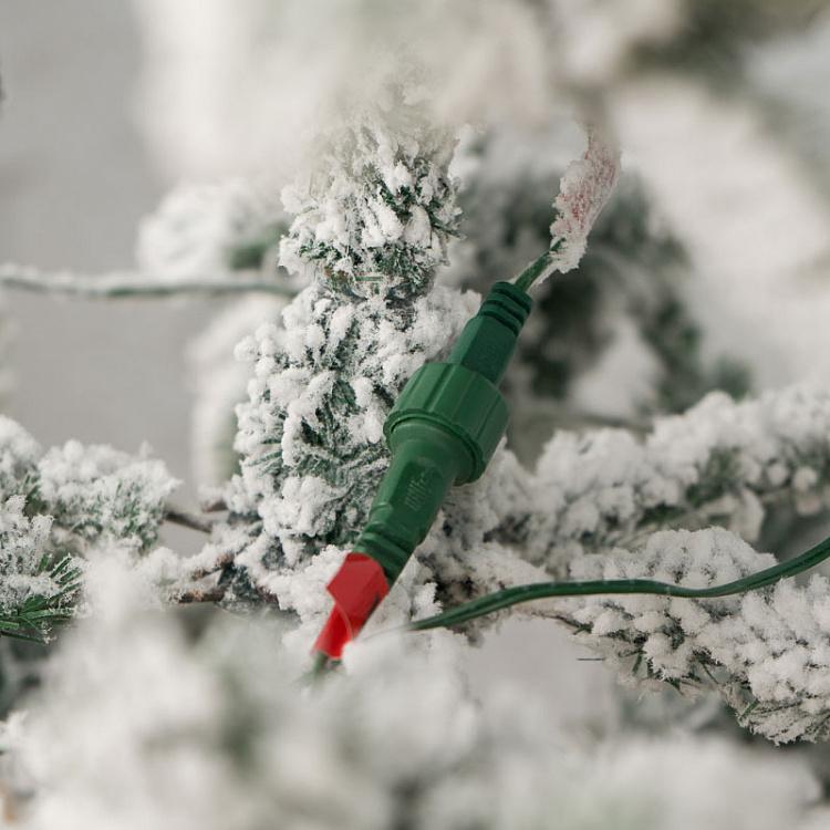 Искусственная заснеженная новогодняя ёлка с led-гирляндой, 152 см Snow-Covered Spruce With 250 LED Bulbs 152 cm