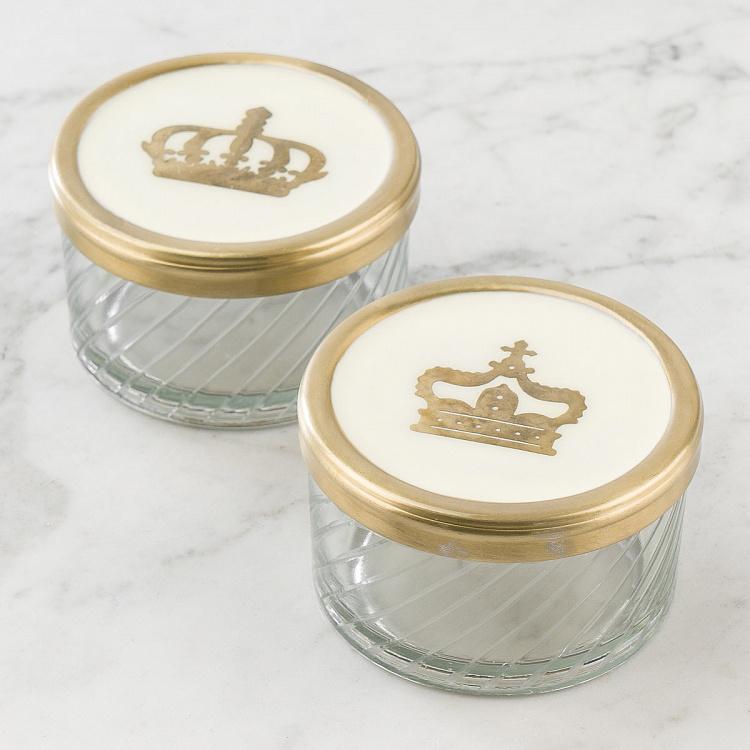 Набор из двух баночек Король и Королева Set Of 2 Boxes Queen And King