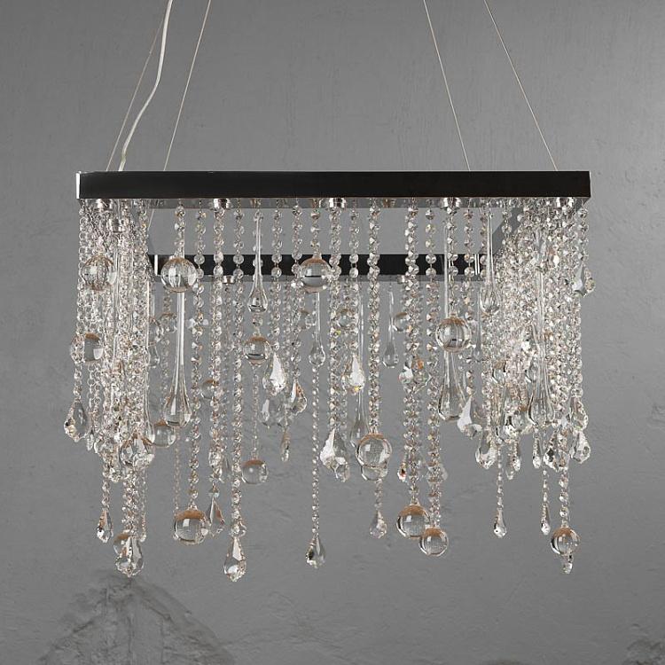 Квадратная люстра Сосульки, M Icicle Chandelier Square Medium