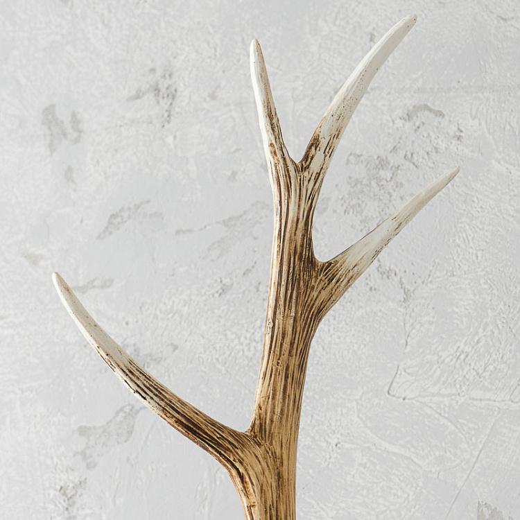 Настенное украшение Голова оленя чёрная Wall Object Deer Head