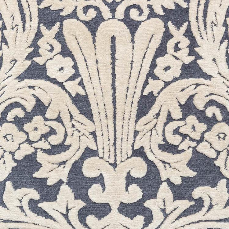Прикроватный ковёр с коротким ворсом Серо-голубая Флоренция Florence Charcoal