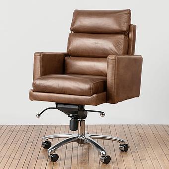 Кресло Hemingway Office Chair RM натуральная кожа Brown Franco