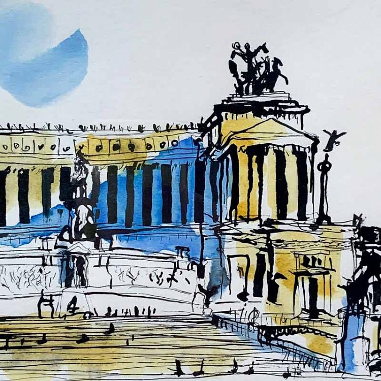 Рисунок Капитолийский холм Campidoglio Drawing