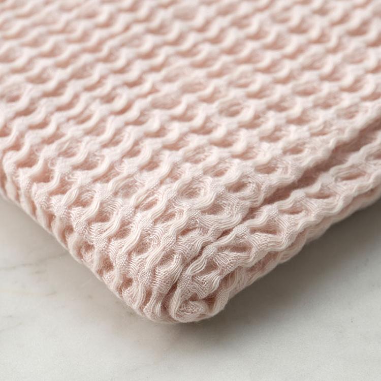Перламутрово-розовое вафельное банное полотенце Модал 76x142 см Modal Waffle Bath Towel Shell 76x142 cm