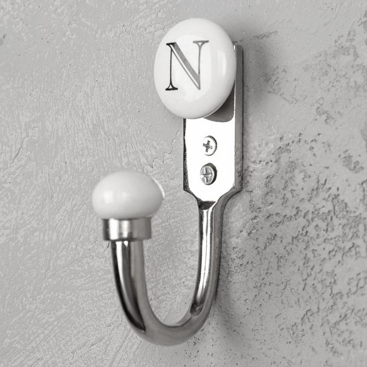 Однорожковый крючок с буквой N Alphabet Hook N