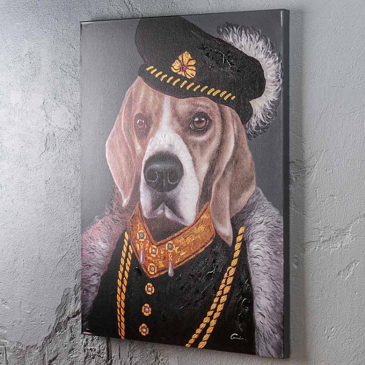 Canvas Acrylic Painting Baron Beagle