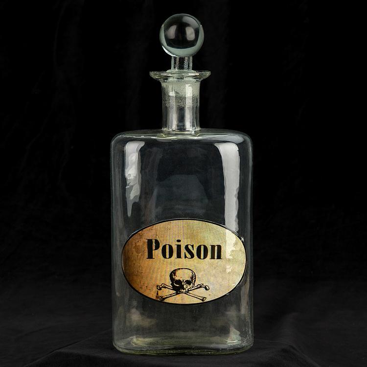 Бутылка с крышкой Яд Poison Bottle With Stopper