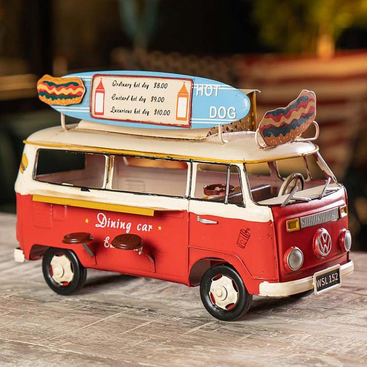 Volkswagen Red Van Food Truck