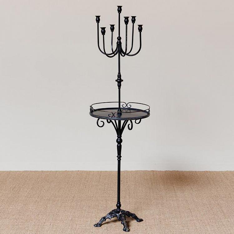 Подсвечник Перла на семь свечей со столиком Perla Side Table With Candelabrum