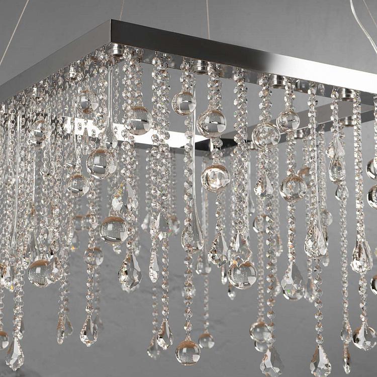 Квадратная люстра Сосульки, M Icicle Chandelier Square Medium