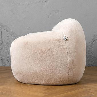 Кресло Snug Chair искусственный мех Grizzly Grey - ракурс 3