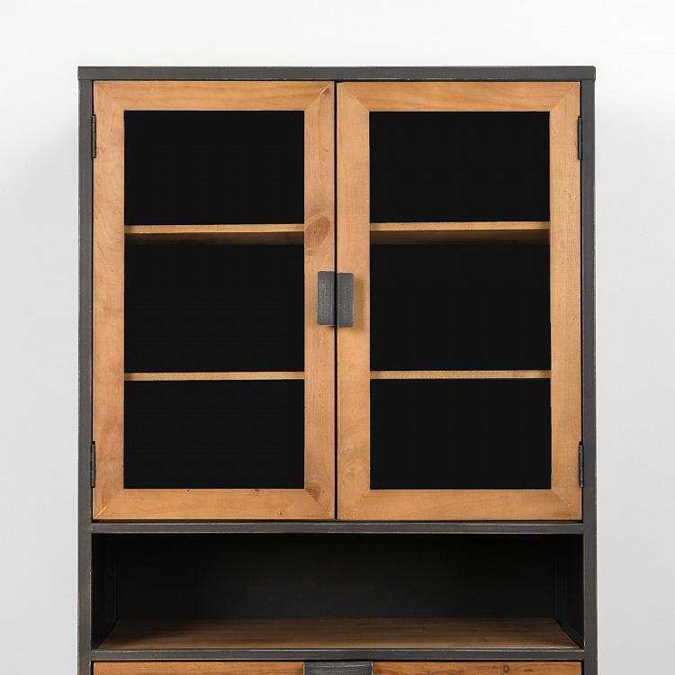 Сервант из сосны и железа Pine And Iron Cabinet