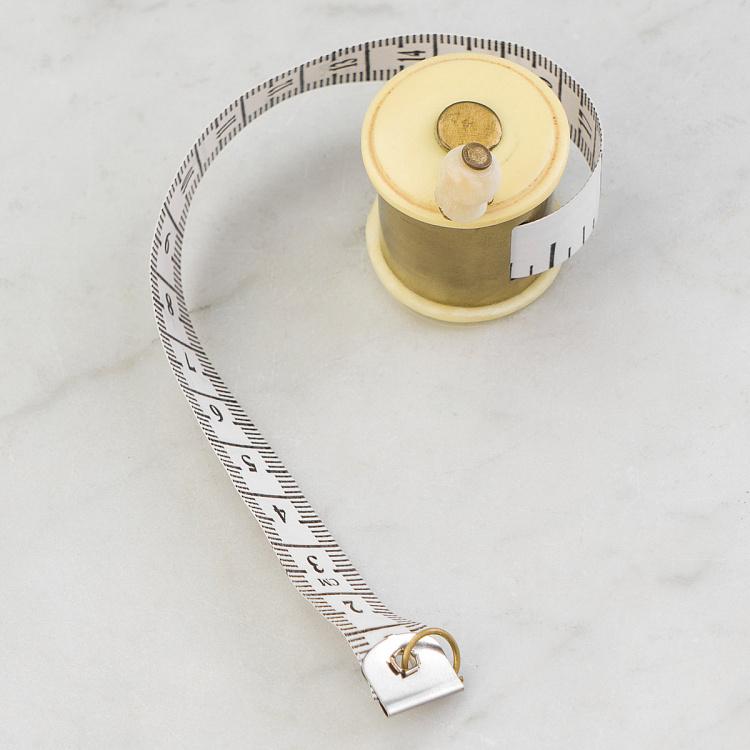 Рулетка латунная с патиной Measuring Tape Brass Patina