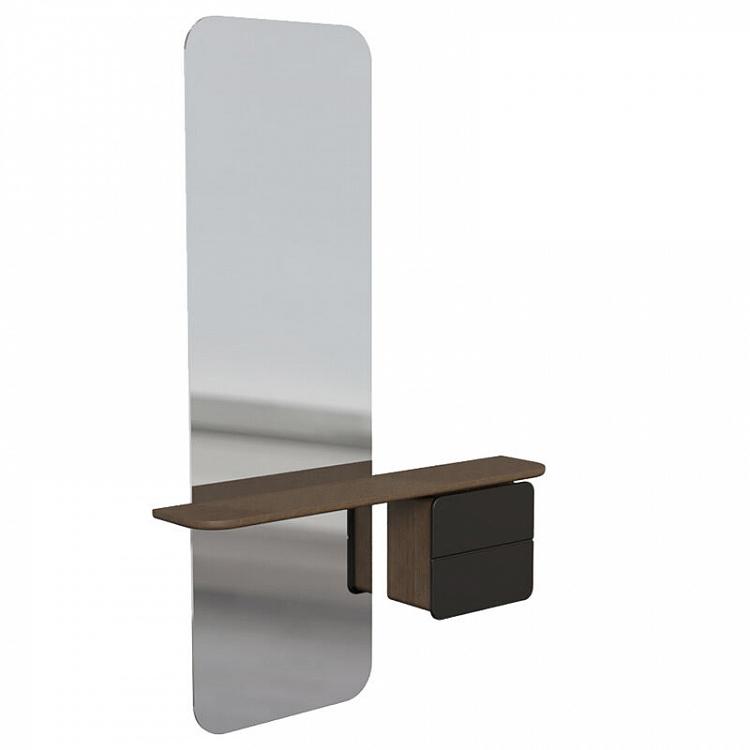 Зеркало One More Look Mirror Stand, Dark Oak крашеный мдф Anthracite Grey MDF