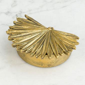 Tropical Leaf Box Gold