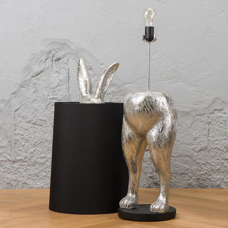 Торшер Серебряный робкий кролик, L Floor Lamp Hiding Bunny Silver