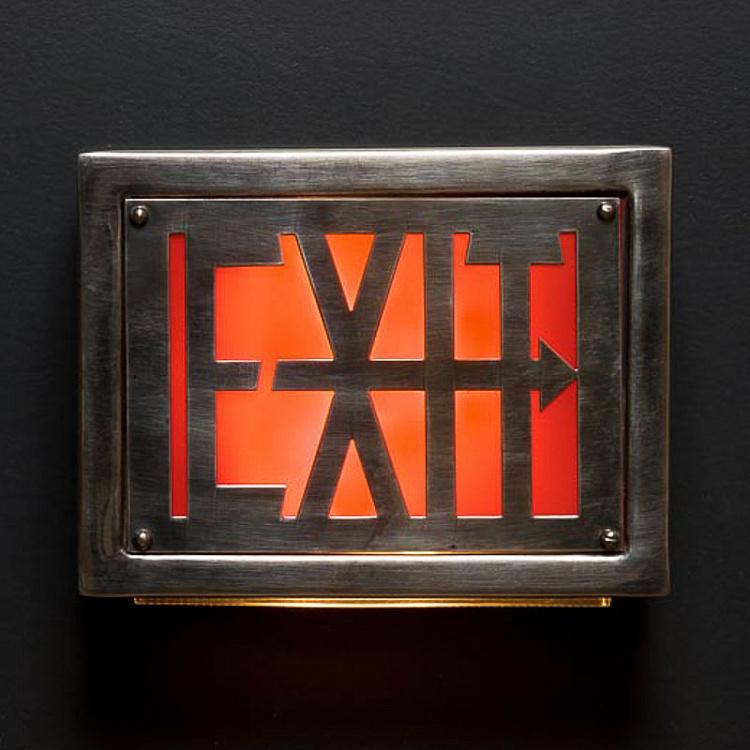 Табличка с подсветкой Выход Illuminated Display Box Exit