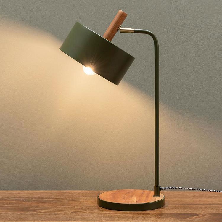 Оливковая настольная рабочая лампа Green Olive Table Lamp