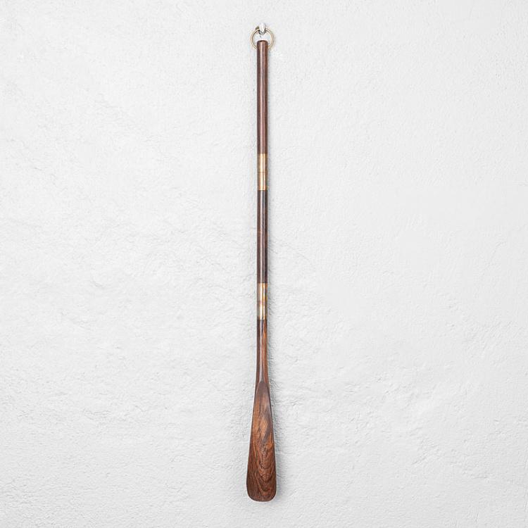 Ложка для обуви из латуни и дерева манго Shoehorn Mango Wood And Brass