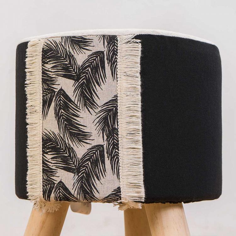 Пуфик с узором из пальмовых листьев Palm Leaf Pattern Pouf