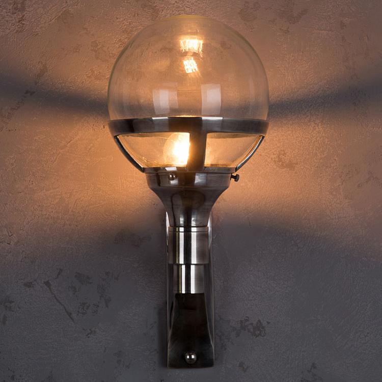 Бра Сфера, стекло и никелированная сталь Wall Lamp Sphere Glass And Nickel