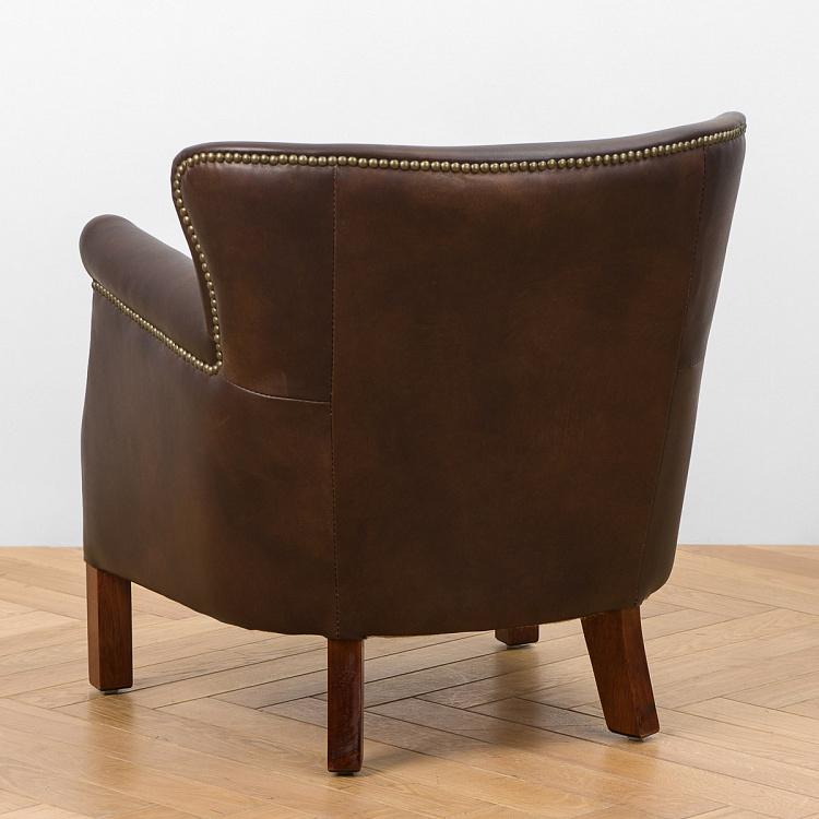 Кресло Поль, красно-коричневые ножки Paul Armchair, Red Brown Wood D