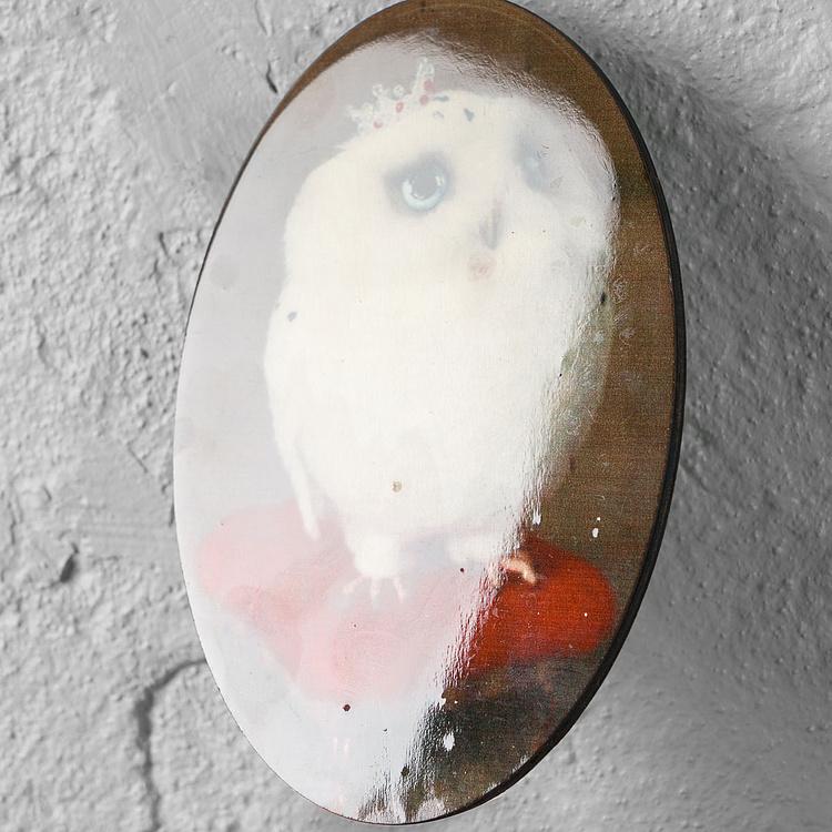 Деревянная ёлочная подвеска Сова, L дисконт2 Wooden Pendant With Owl 20 cm discount2