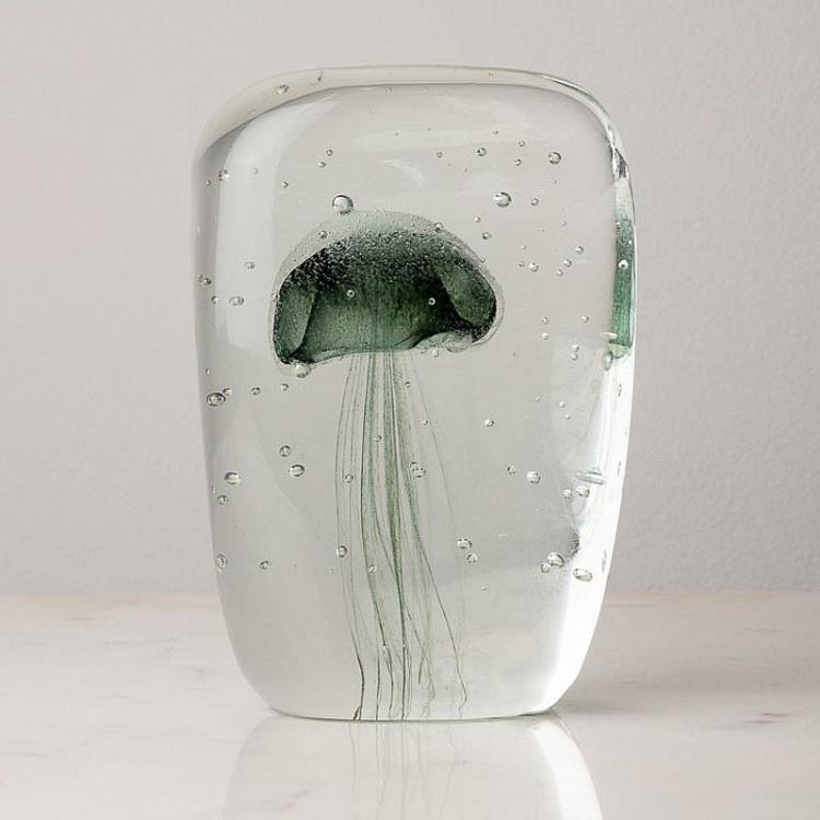 Набор из трёх пресс-папье Медузы Set Of 3 Glass Paperweights Jellyfish