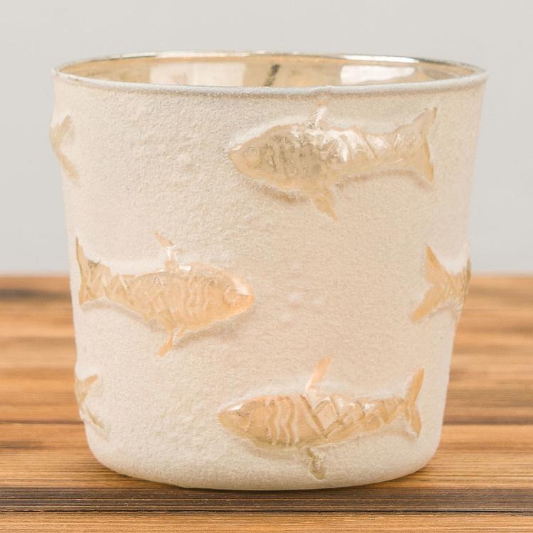 Подсвечник Серебряные рыбки Silver Fish Candle Holder