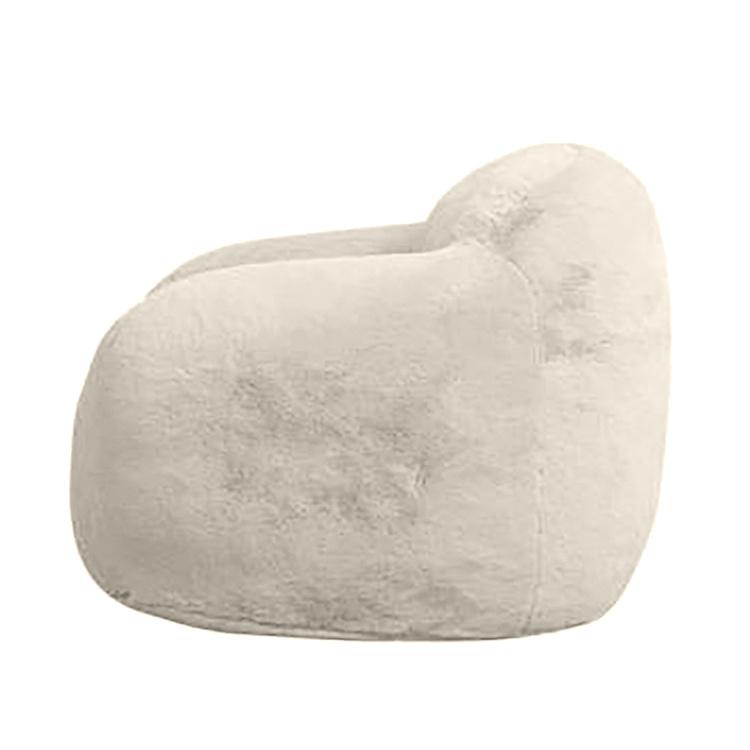 Кресло Snug Chair искусственный мех Big Bear Cream - ракурс 3