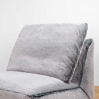 Кресло Lomfy Chair искусственный мех Grizzly Grey - ракурс 6