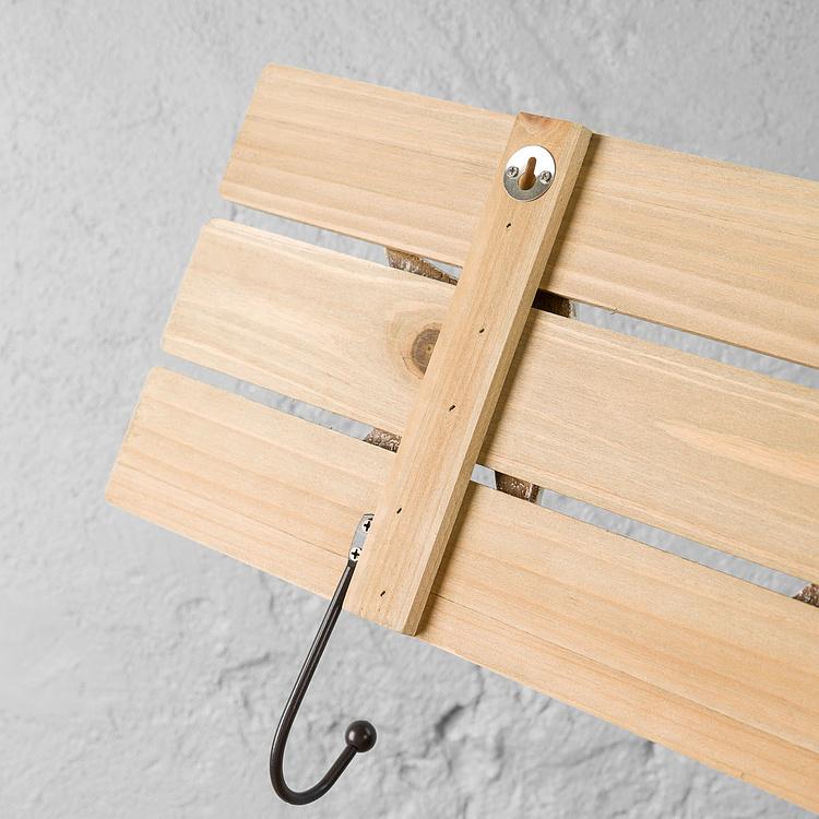 Настенная вешалка Белые морские звёзды White Starfishes Coat Rack 3 Hooks